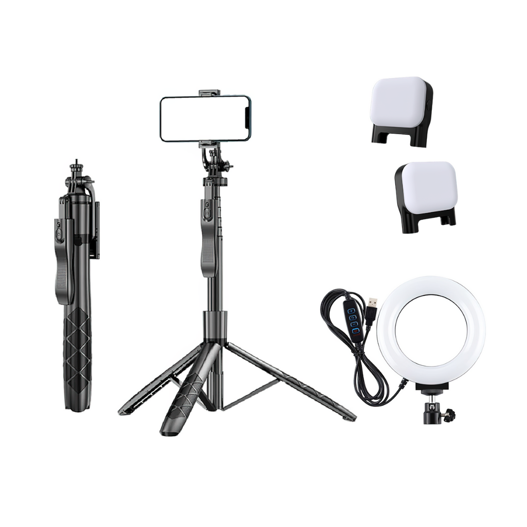 360Β° Panoramic Handheld Tripod Selfie Stick with Remote Control for Mobile Phones