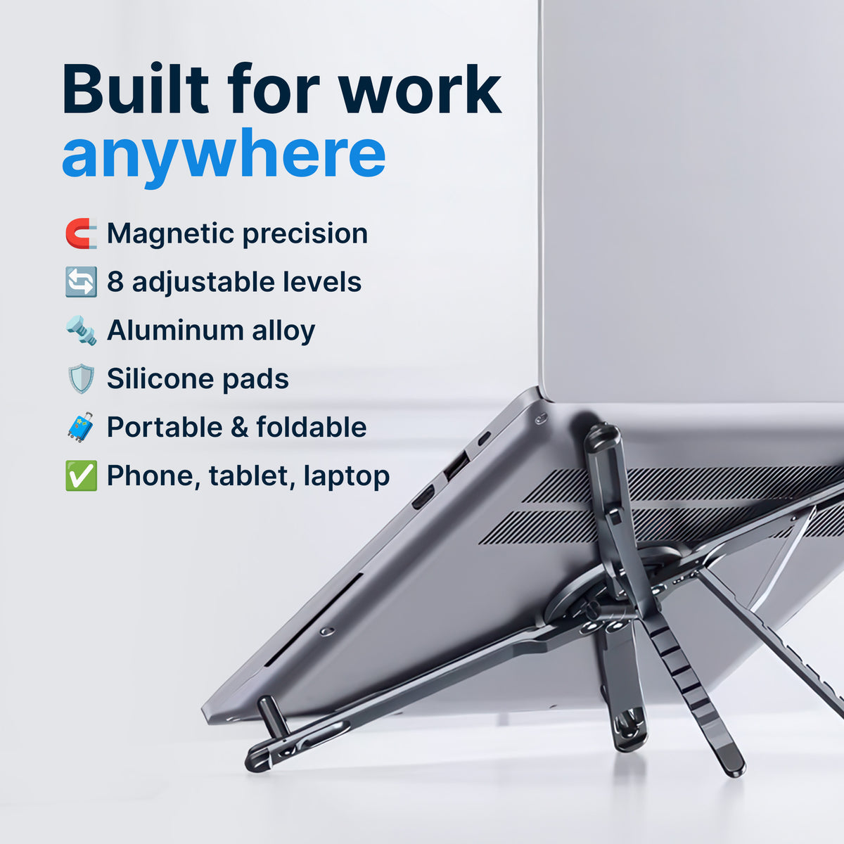 Foldable Aluminum Laptop Stand