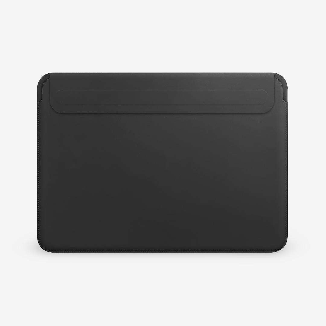 PU Leather MacBook Sleeve with Magnetic Flap and Mouse Pad