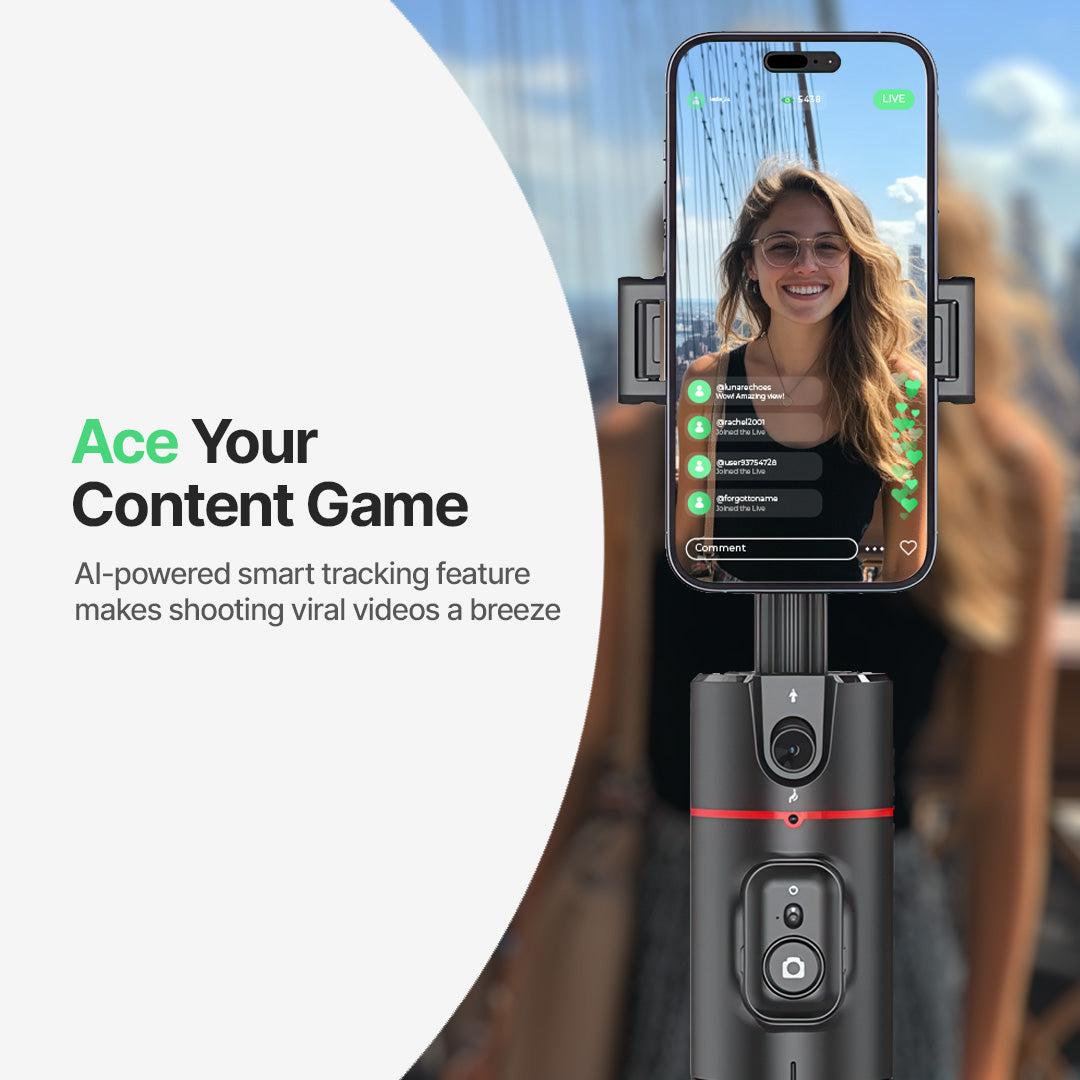 AutoFocus 360 Smart Tracking Camera Stick