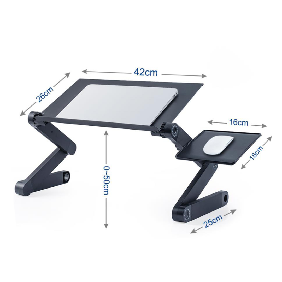 Aluminum Laptop Stand with Adjustable Shelf