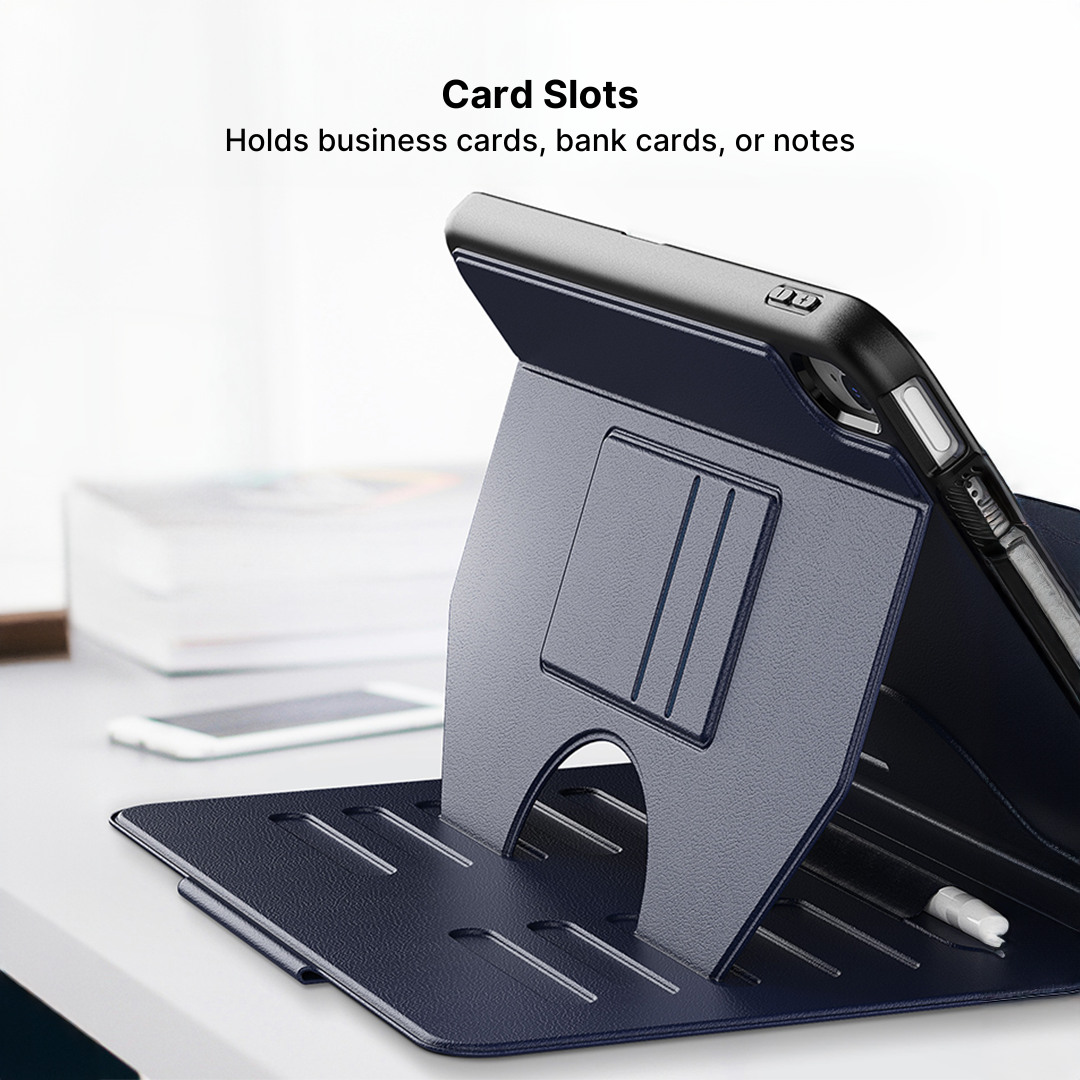 AirFlow Pro iPad Case with Adjustable Kickstand & Pencil Holder