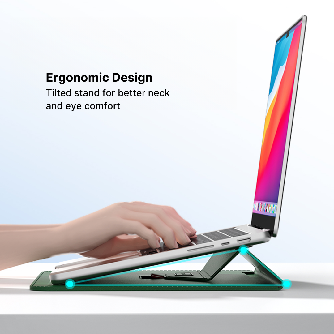 UltraSlim Laptop Sleeve with Triangle Support Stand