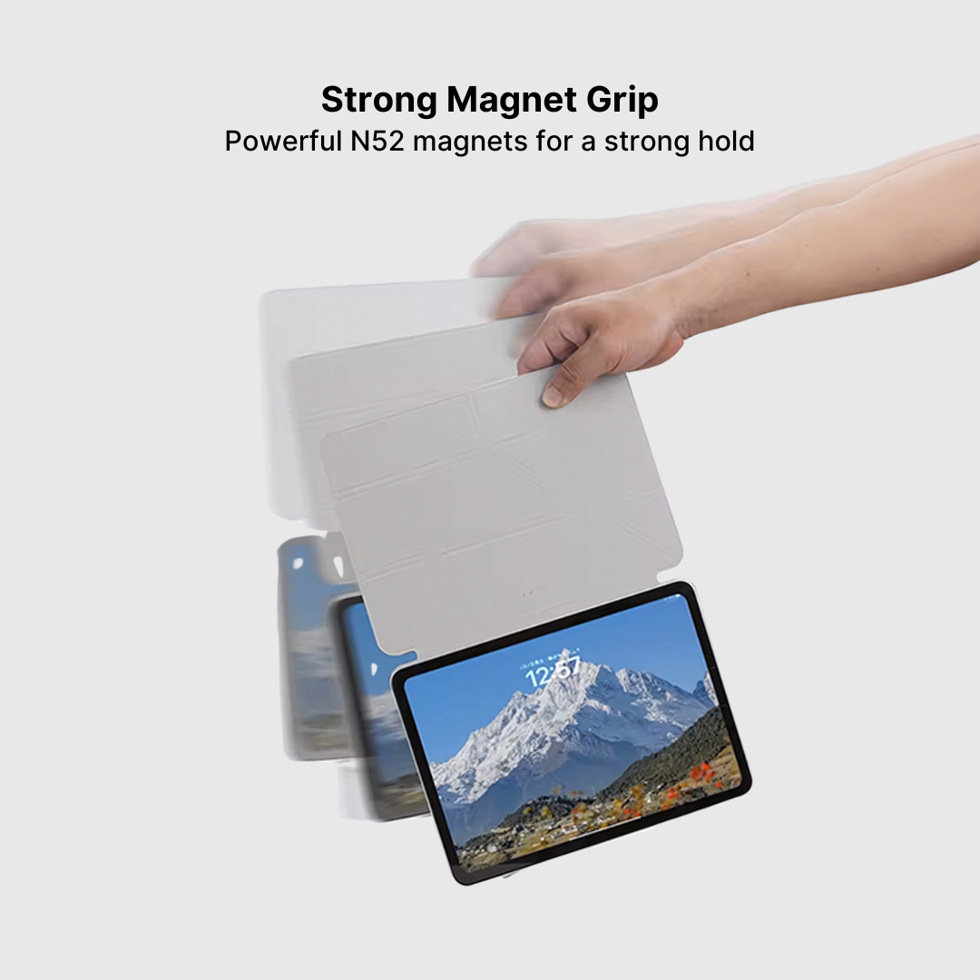 iPad Y-Folding Case with Strong Magnetic Hold