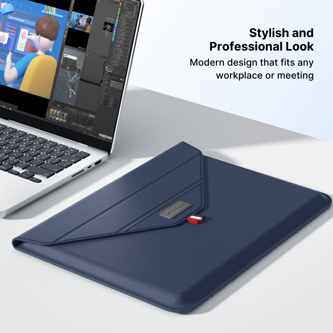UltraSlim Laptop Sleeve with Triangle Support Stand