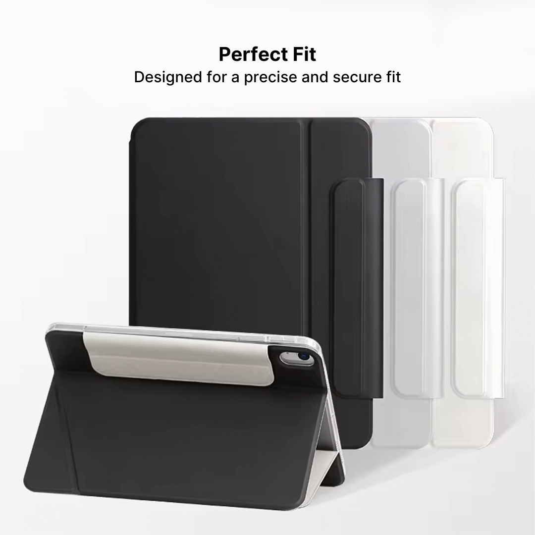 Touch Non-Slip iPad Case 3-Layer Magnetic Separable Design