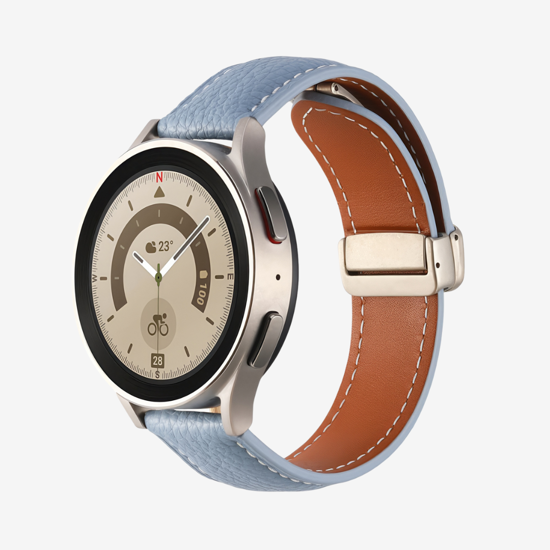 Classic Magnetic Leather Strap for Samsung Watch