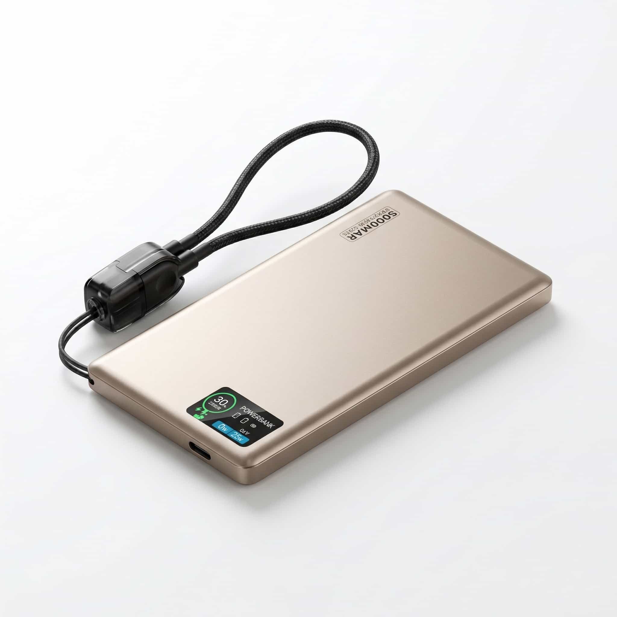 22.5W Ultra Slim Q2 Power Bank with Display