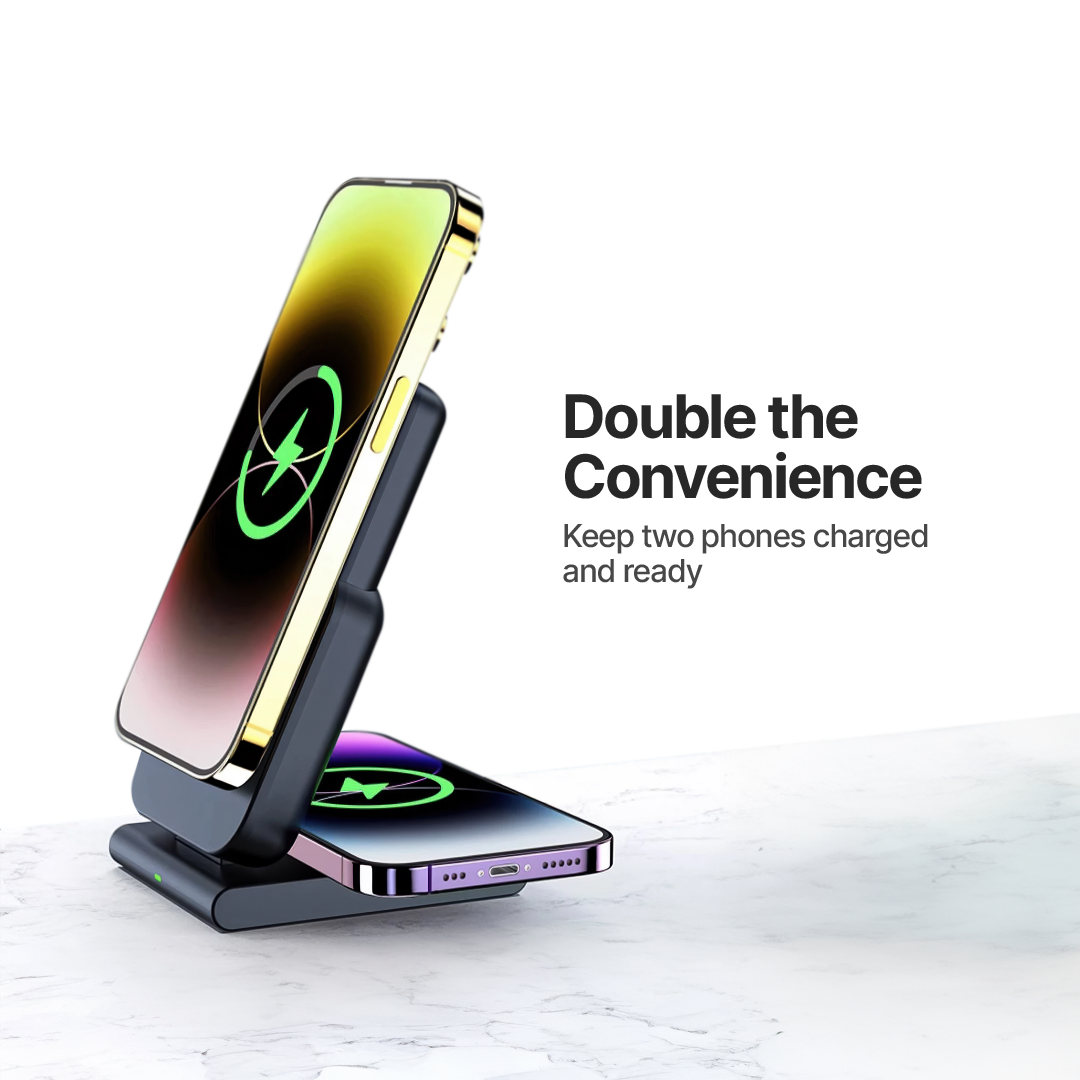 Power Mag PowerMag 3-in-1 Magnetic Wireless Charger with Stand