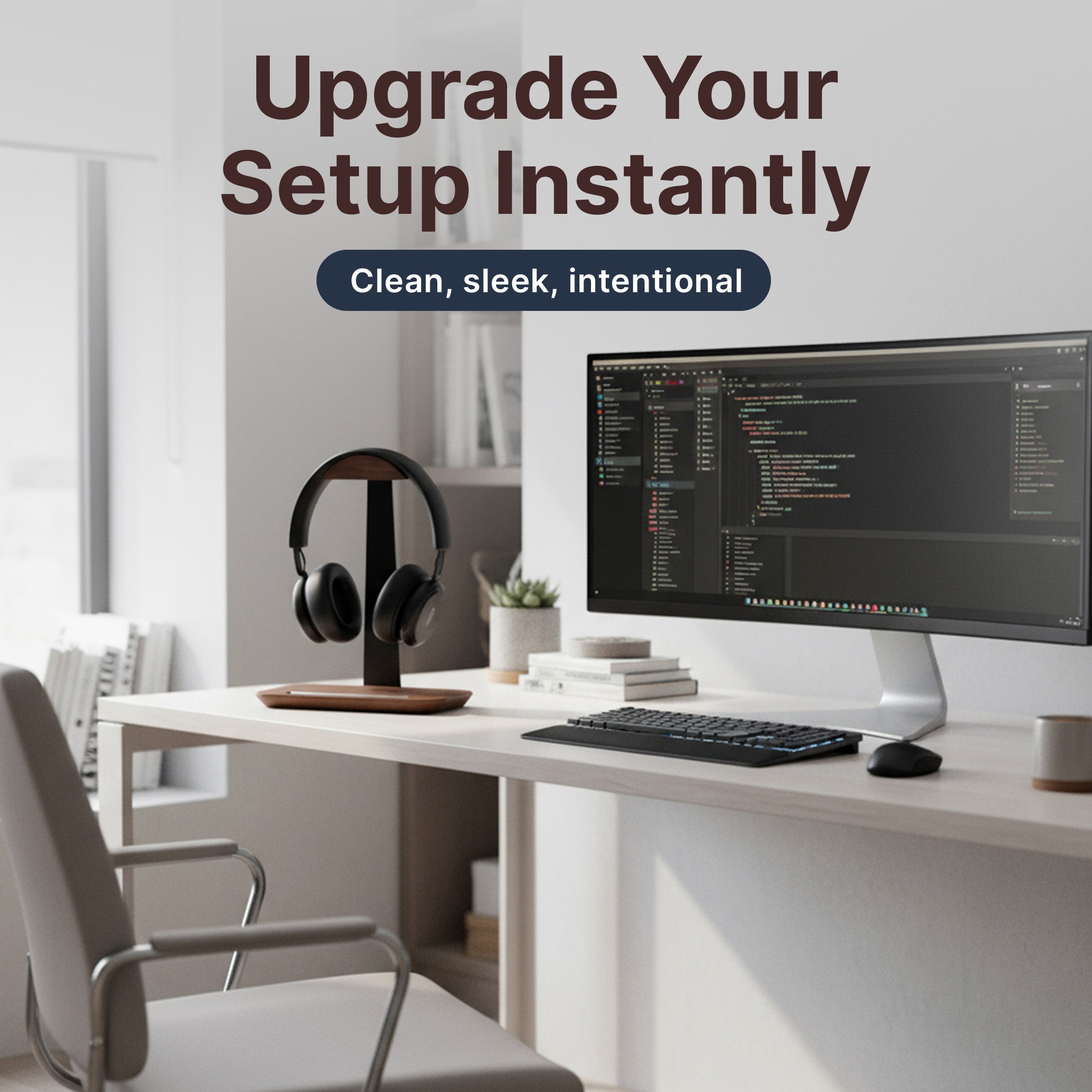 Wooden Headset Holder