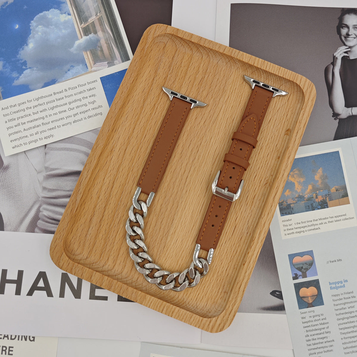 Leather Link Apple Watch Strap