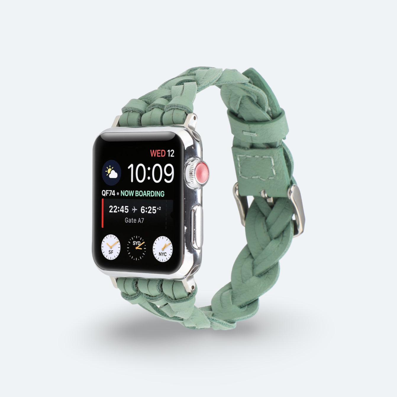 Artisan Weave Leather Apple Watch Strap