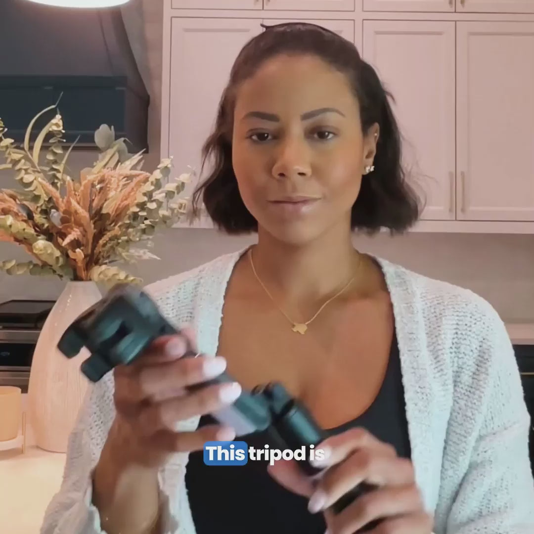 AutoFocus Tripod for Creators (360, Face Tracking, Selfie Stick, Light, Wireless Remote)