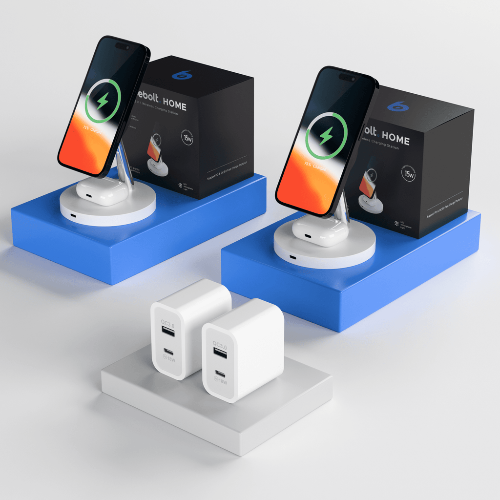 2 in 1 Wireless Charging Station Double Bundle